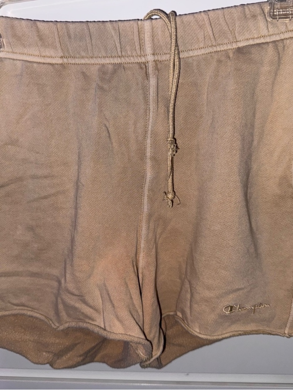 Champion Small Tan Shorts with Comfort Lining